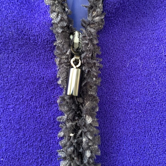 Jasper ASL Royal Blue Zipper Jacket, 8 - Picture 3 of 7